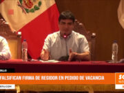 Trujillo: falsifican firma de regidor en pedido de vacancia