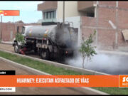 Áncash: ejecutan asfaltado de vías en Huarmey