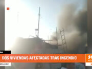Piura: dos viviendas afectadas tras incendio