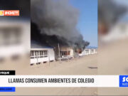 Lambayeque: llamas consumen ambientes de colegio