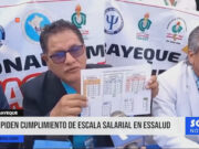 Lambayeque: piden cumplimiento de escala salarial en Essalud