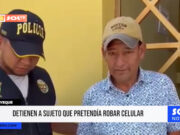 Lambayeque: detienen a sujeto que pretendía robar celular