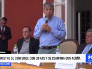 Nacional: ministro se confunde con cifras y se compara con Acuña