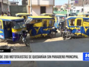La Libertad: más de 200 mototaxistas se quedarían sin paradero principal