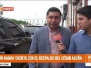 Martín Namay confiado en que seguirá en el gobierno regional