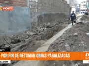 Trujillo: Retoman obras paralizadas en la Urb. Santa Teresa de Ávila