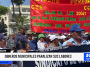 Obreros municipales de Chiclayo paralizan labores por mejores condiciones
