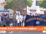 Lambayeque: personal de salud piden beneficios laborales