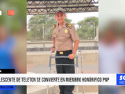 Piura: adolescente de la Teletón se convierte en miembro honorífico PNP