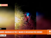 Piura: hombre amarrado de pies y mano es rescatado por serenos