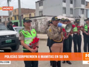 Nacional: policías sorprenden a mamitas en su día