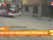 Trujillo: Vecinos afectados por polvadera de pista inconclusa claman solución.