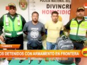 Tumbes: dos detenidos con armamento en frontera
