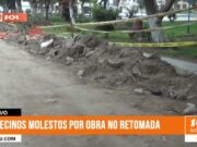 Trujillo: vecinos molestos por obra no retomada