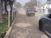 Terrible polvareda por obras afecta Trujillo