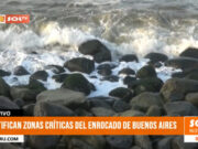 Identifican zonas críticas del enrocado de Buenos Aires