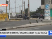 Peligro latente: conductores cruzan contra el tráfico