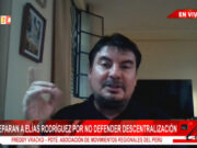 Presidente de la Asociación de Movimientos Regionales del Perú, Freddy Vracko: “Vamos a seguir luchando por la descentralización”