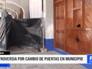 Áncash: controversia por cambio de puertas en municipio