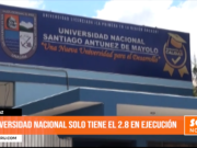 Huaraz: universidad nacional solo tiene el 2.8 % en ejecución