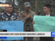 Trujillo: trabajadores INPE exigen mejores condiciones laborales