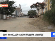 Trujillo: obra inconclusa genera malestar a vecinos