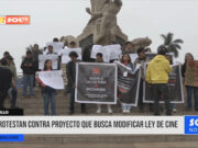 Trujillo: protestan contra proyecto que busca modificar ley de cine