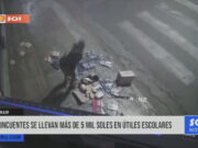 Trujillo: delincuentes se llevan más de cinco mil soles en útiles escolares