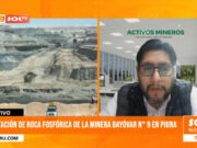 Explotación de roca fosfórica de la minera Bayóvar N° 9 en Piura