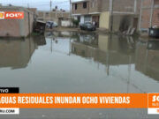 Trujillo: aguas residuales inundan ocho viviendas en Moche