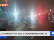 Lima: policía dispara contra sujetos que intentaron asaltarlo en colectivo