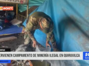 La Libertad: intervienen campamento de minería ilegal en Quiruvilca