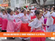 Trujillo: estudiantes del colegio Ingeniería rinden homenaje a la Patria