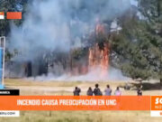 Cajamarca: incendio causa preocupación en UNC