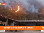 Sánchez Carrión: incendio en aguas termales de Yanasara