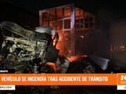 Pacasmayo: vehículo se incendia tras accidente de tránsito