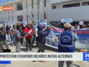 Chiclayo: protestan exigiendo mejores rutas alternas