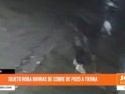 Trujillo: sujeto roba barras de cobre de pozo a tierra