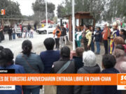 La Libertad: miles de turistas aprovecharon entrada libre en Chan Chan