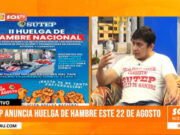 Sutep anuncia huelga de hambre el 22 de agosto exigiendo aumento de presupuesto educativo