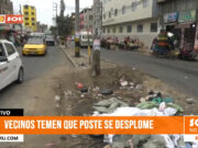 Trujillo: vecinos temen que poste se desplome