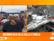 Incendio en Trujillo deja a familia sin hogar: pérdida total en La Esperanza