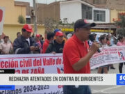 Chiclayo: rechazan atentados en contra de dirigentes