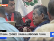 Cuestionan a Congreso por aprobar pensión de Alberto Fujimori