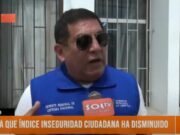 Trujillo: «Índice de inseguridad ciudadana ha disminuido»
