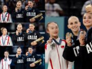 París 2024: Gimnasta china imita a sus rivales y muerde su medalla