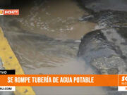 Trujillo: se rompe tubería de agua potable en Av. Pedro Muñiz