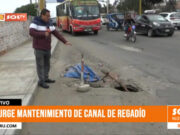 Trujillo: urge mantenimiento de canal de regadío en Av. Mansiche con Cortijo