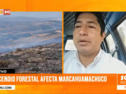 La Libertad: incendio forestal afecta Marcahuamachuco