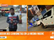 Roban dos camionetas en una noche en Trujillo